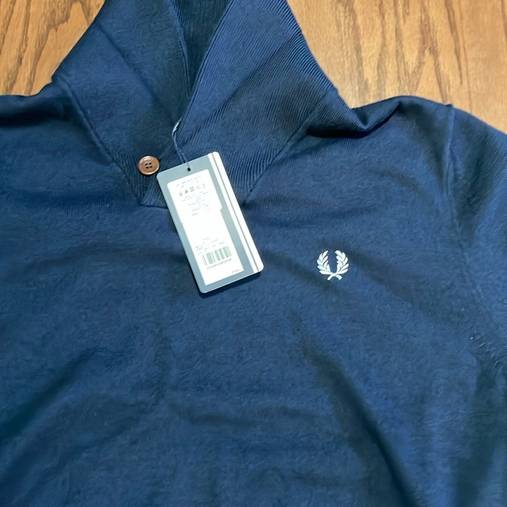 Fred Perry shawl collar sweater